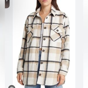 Thread & Supply Plaid Shacket, Size S.
